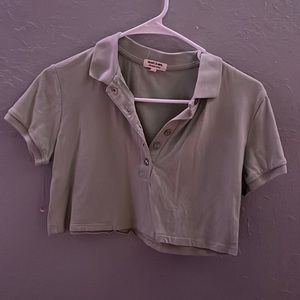 Light green crop top Heart & Hips